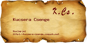 Kucsera Csenge névjegykártya